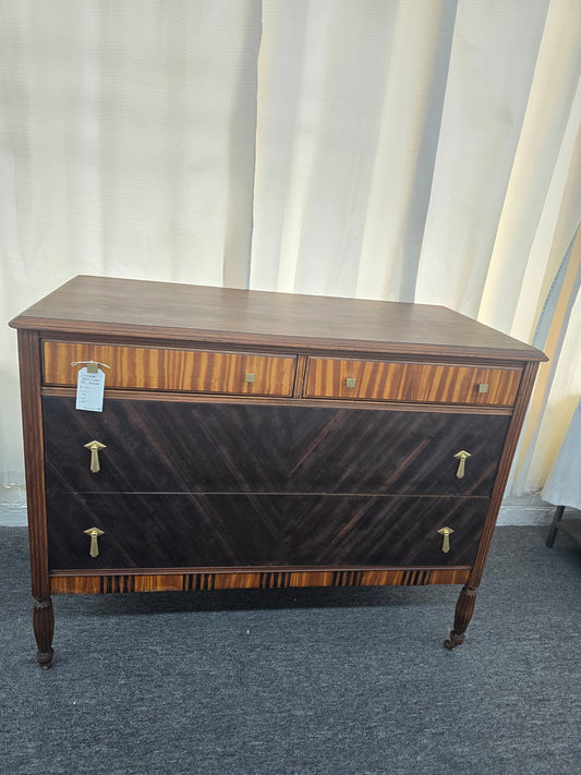 Antique solid wood 4 drawers dresser
