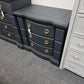Big inkwell 3 drawers nightstand