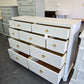 Bassett lacquered icy colored dresser
