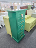 Ethan allen green lacquered lingerie chest