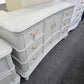 Kathy Ireland rattan gray dresser