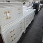 French provincial solid wood chest