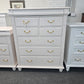 Beautiful pale pink 8 drawers tall chest