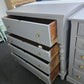 Antique gray 4 drawers chest