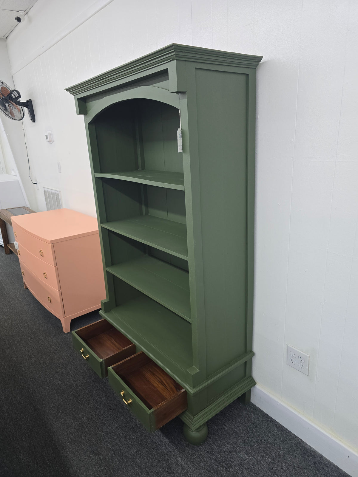 Solid wood secret garden bookshelf