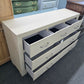 7 drawers beige dresser