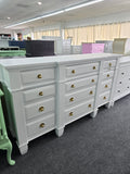 12 drawers big white dresser