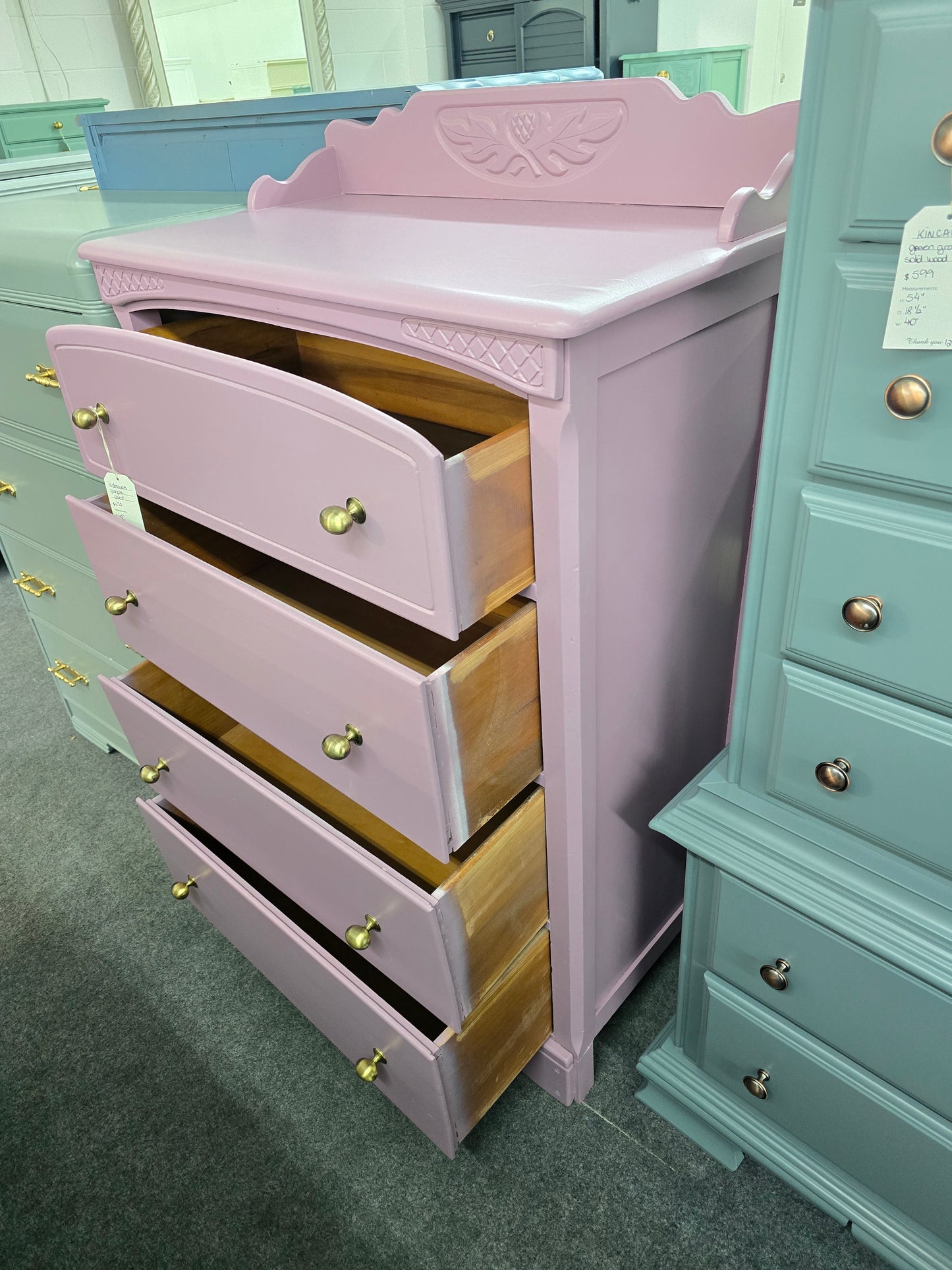 Antique purple chest
