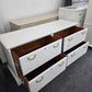 Solid wood off white dresser/file cabinet
