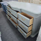 Stanley green gray 9 drawers dresser