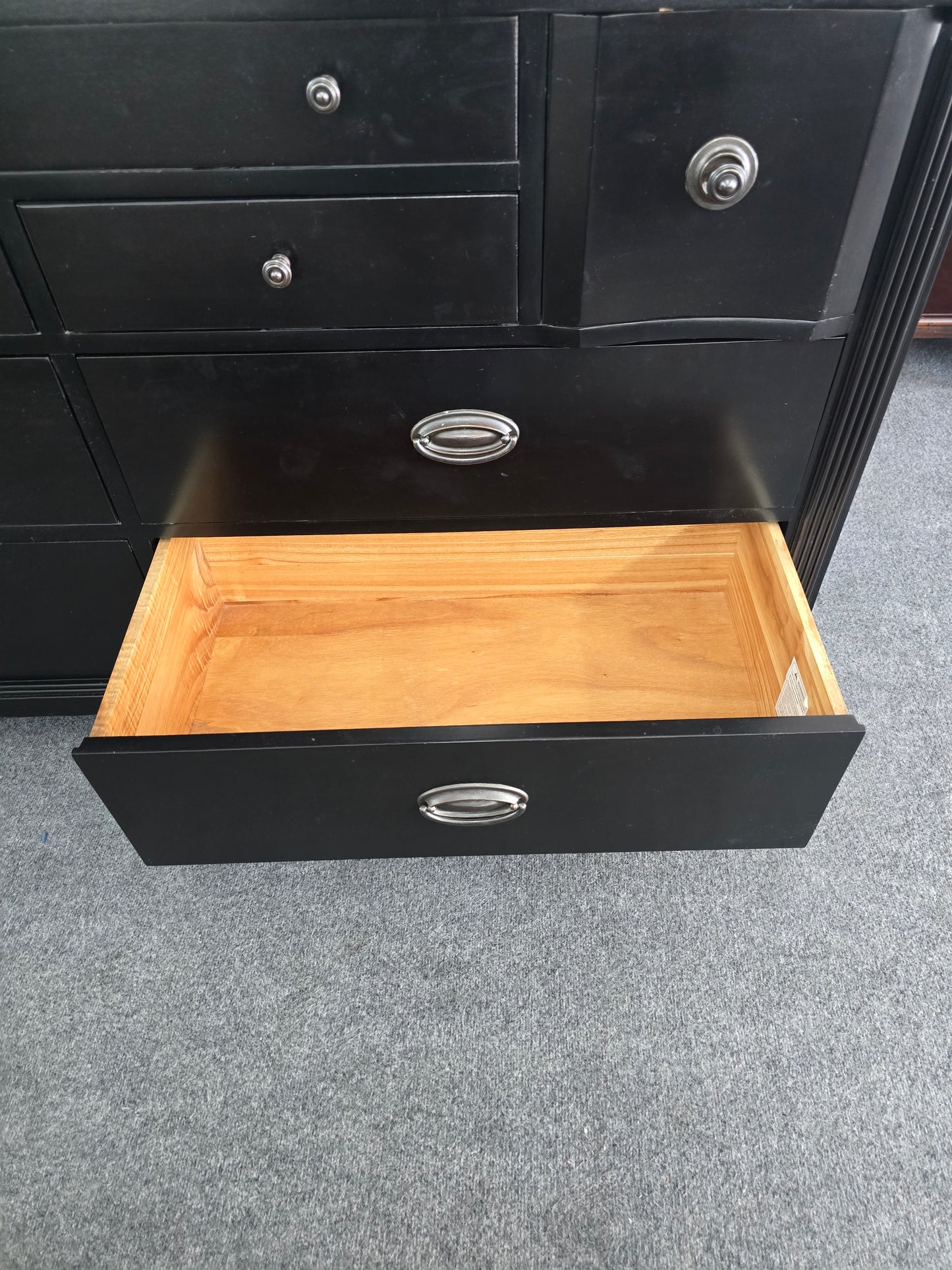 Stanley black dresser