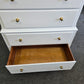 Knobs Creek solod wood white tall chest