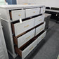 Universal gray 9 drawers dresser