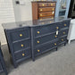 Dark blue 9 drawers dresser