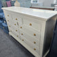 9 drawers off white dresser