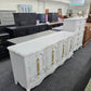 Bassett white Distressed dresser
