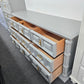 Bassett gray vintage dresser
