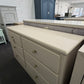 Classic 6 drawers beige dresser