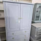 Blue/gray tall armoire