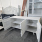 Rustic white lacquered cabinet