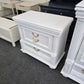 Gorgeous white 3 drawers nightstand