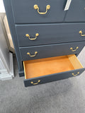 Solid wood inkwell tall chest