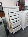 Solid wood white Lacquered chest