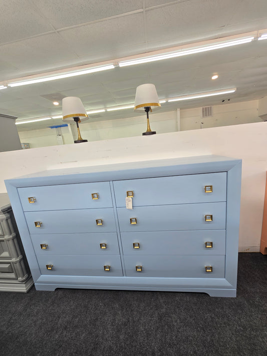 Cindy Crawford blue Lacquered dresser