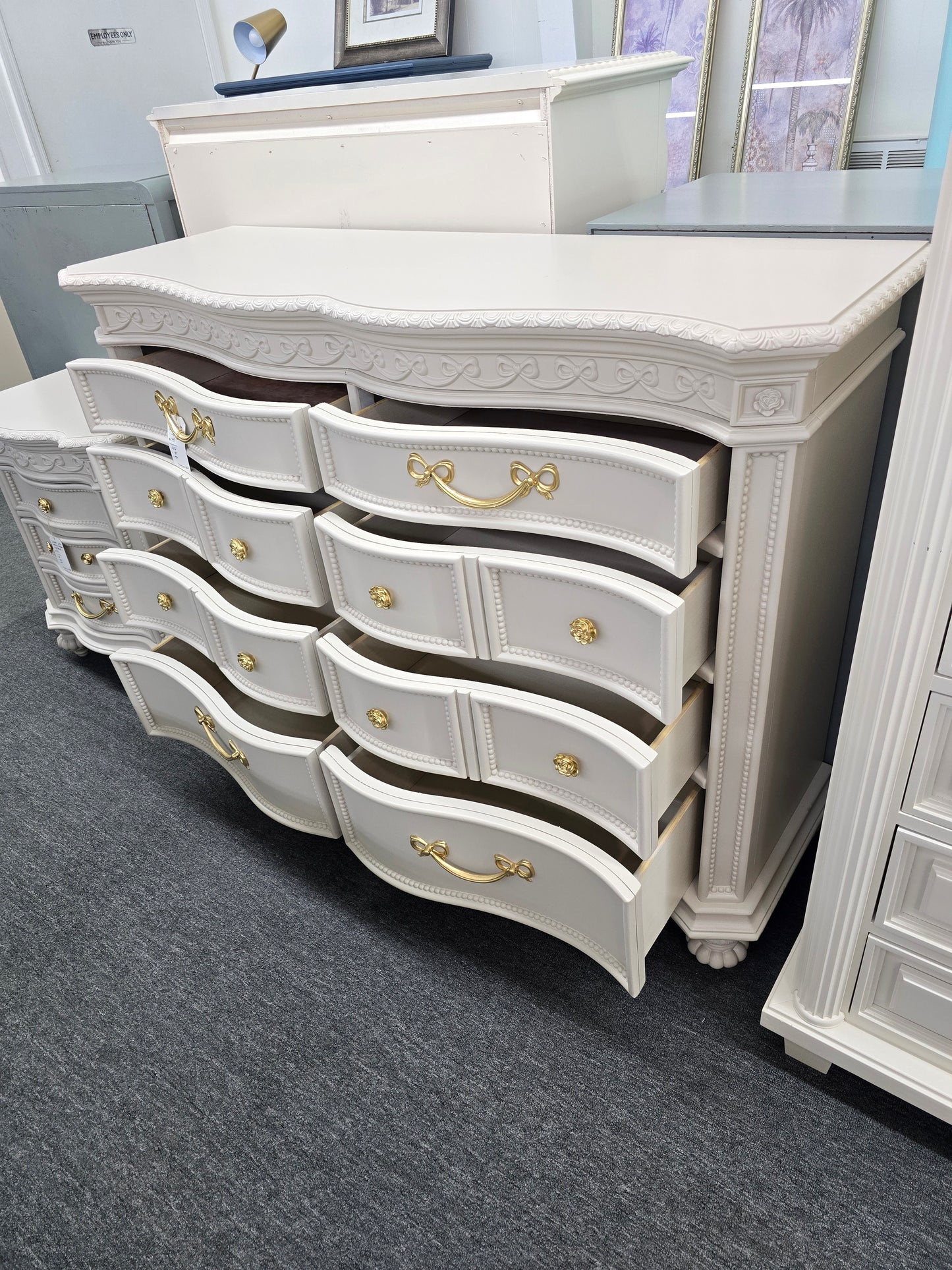 Disney cream princess dresser