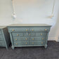 Liberty 9 drawers green dresser