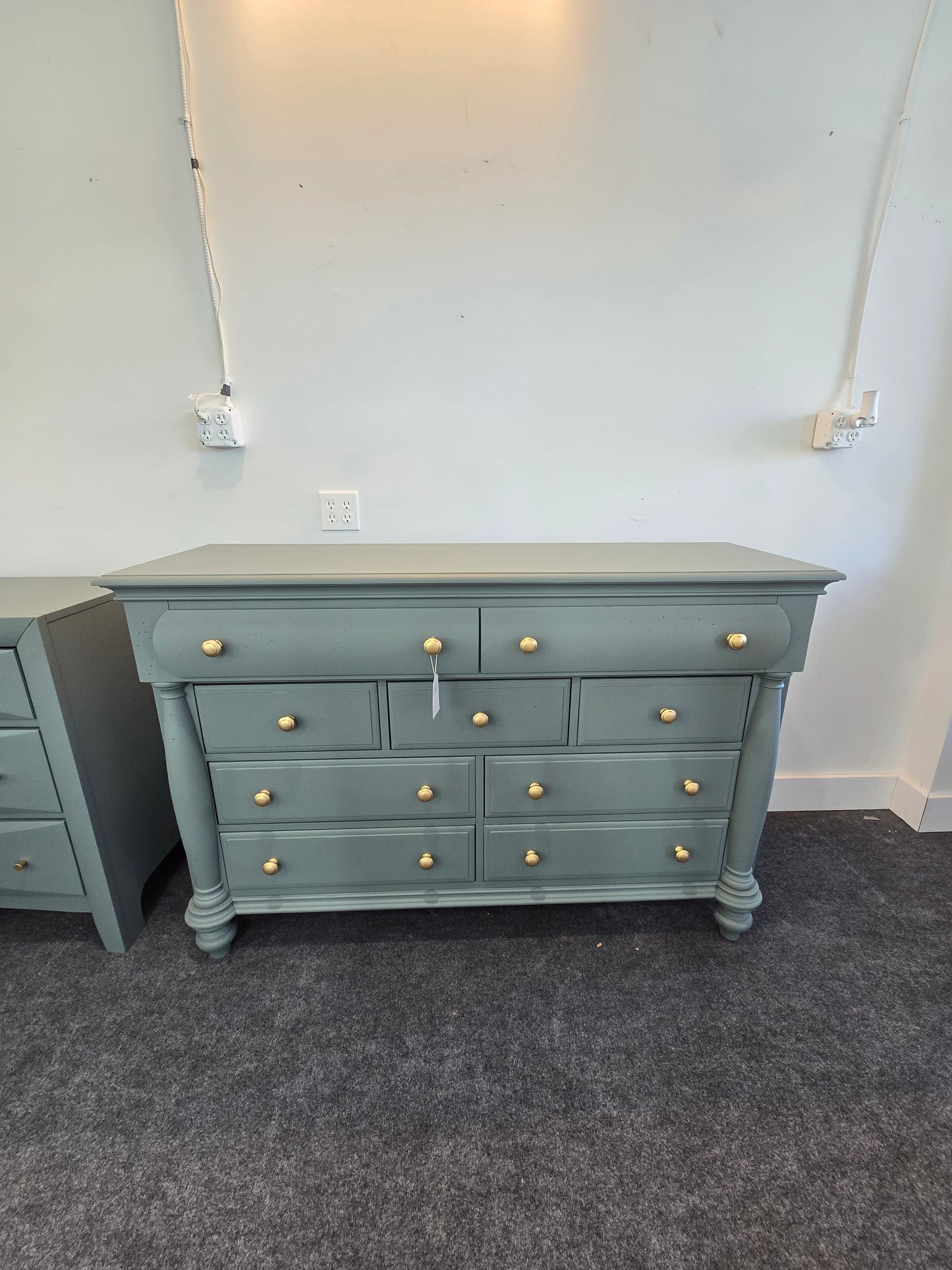 Liberty 9 drawers green dresser