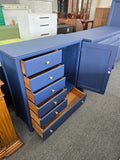 Antique navy blue chest/armoire