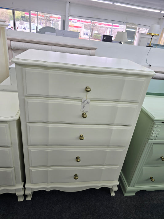 Stanley cream 5 drawers chest