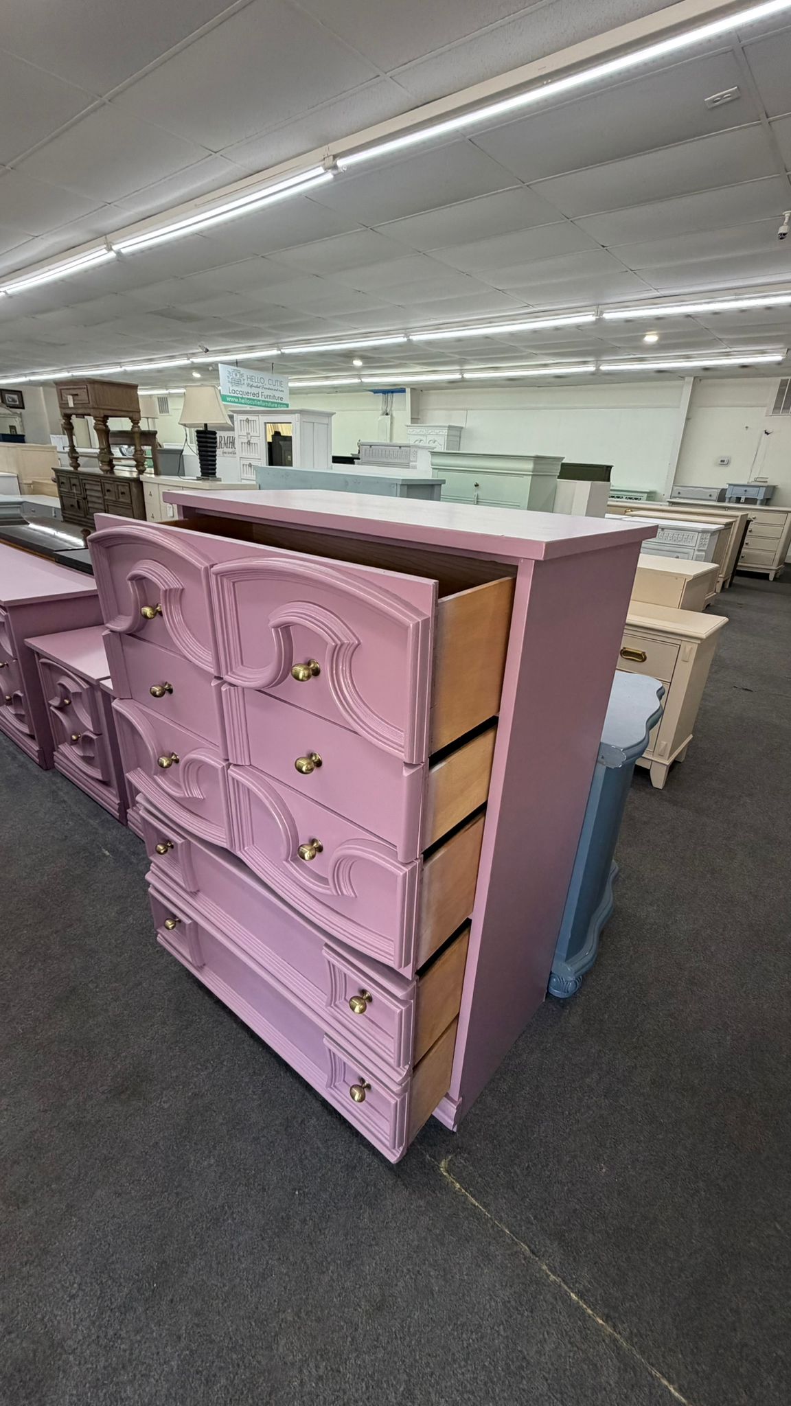 Purple vintage chest
