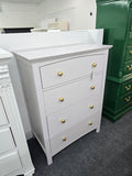 4 drawers pale pink chest