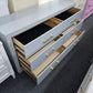 6 drawers gray dresser