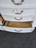 Gorgeous carved white Distressed dresser