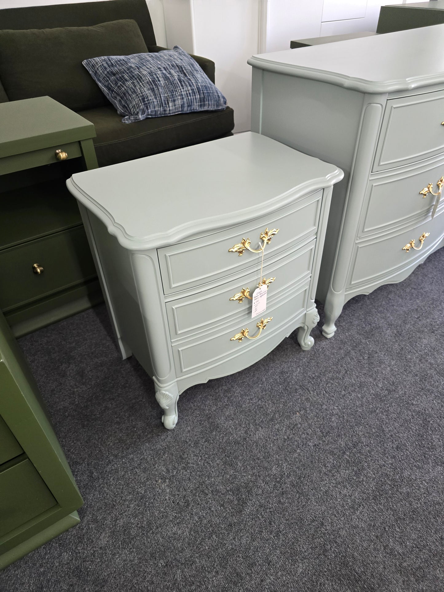 Dixie frenxh provincial green nightstand