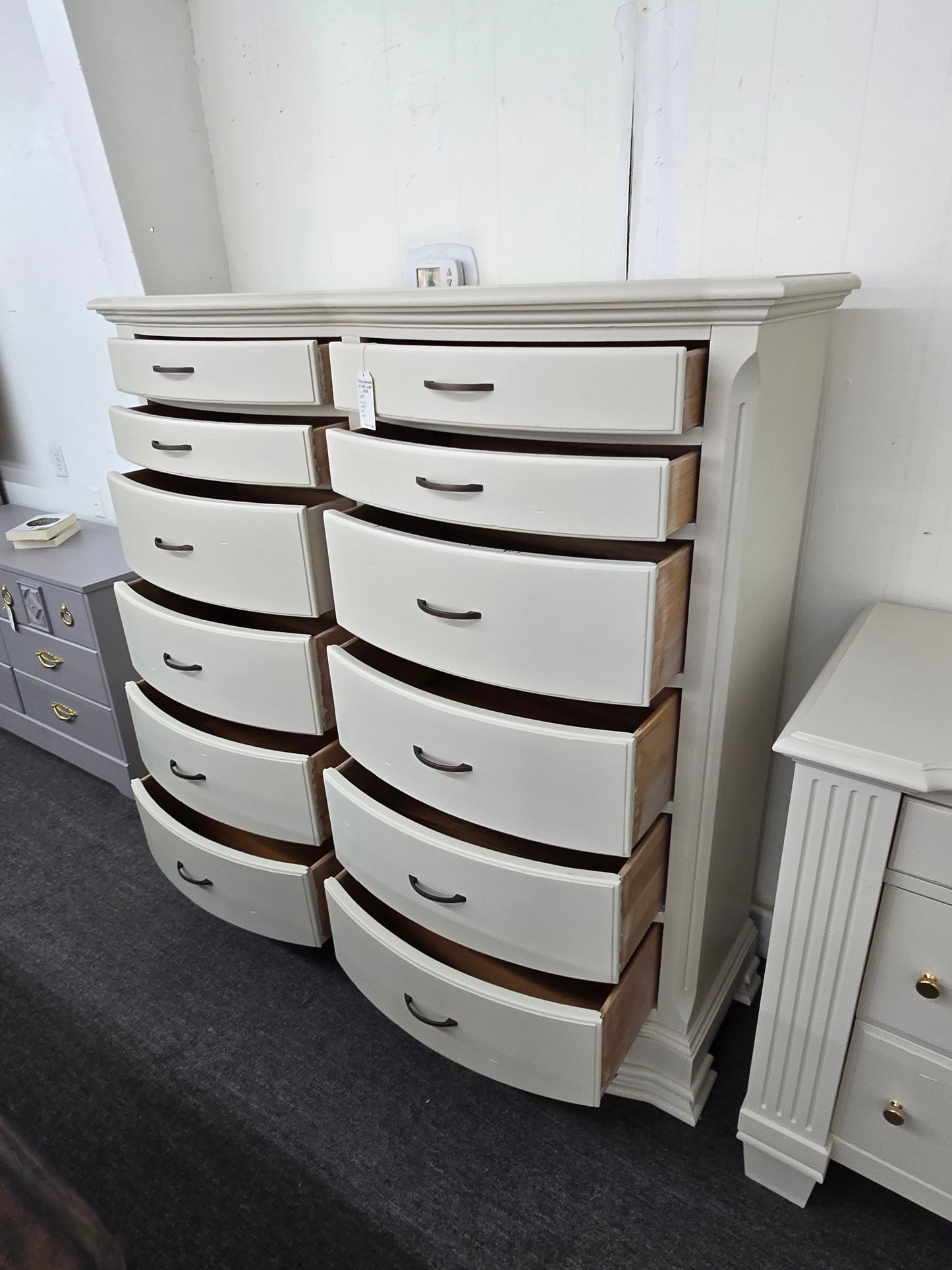 Century destinations solid wood double  chest creamy