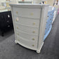 Gray rall bowfront chest