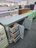 Gray 2 doors / 6 drawers cabinet