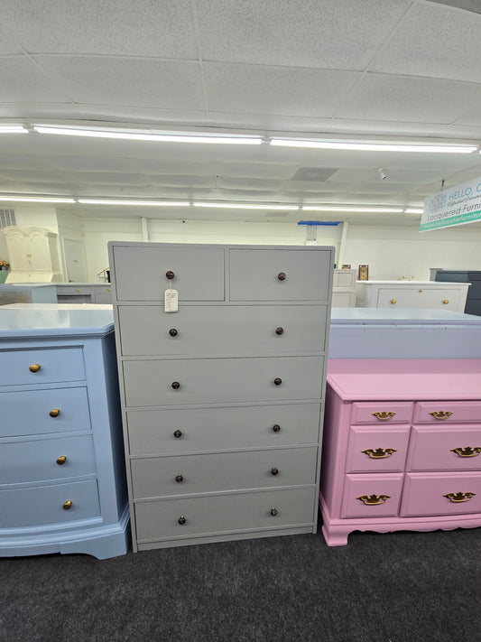 Solid wood Rustic gray chest