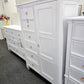 White lacquered Ashley chest/armoire