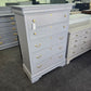 Broyhill tall gray chest