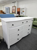 8 drawers white dresser