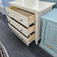 3 drawers off white dresser