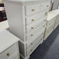 Vintage beige tall chest