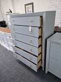 Solid wood Kincaid gray chest