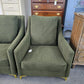 Olive green re upholstered chair