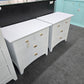 Kathy Ireland white pair of nightstands